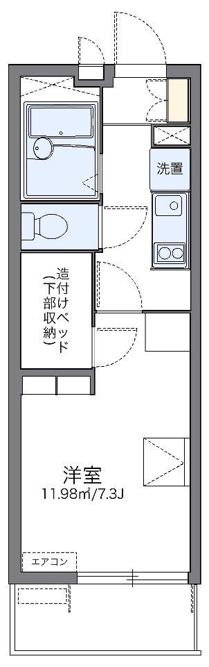 レオパレスセレノ(1K/3階)の間取り写真