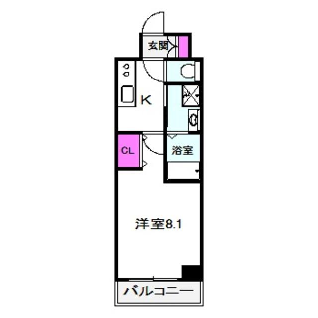 MS´PALAZZO JOTO(1K/5階)の間取り写真