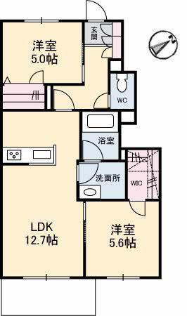 ドルモベーネ(2LDK/1階)の間取り写真