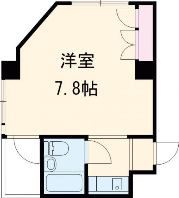 ヴィークル学院前(ワンルーム/4階)の間取り写真