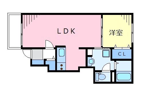 BONOS阿佐ヶ谷(1LDK/1階)の間取り写真