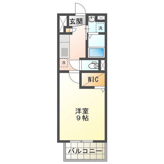 K SMART HISAI(1K/7階)の間取り写真