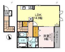 カーサ アリーヴォII(1LDK/2階)の間取り写真