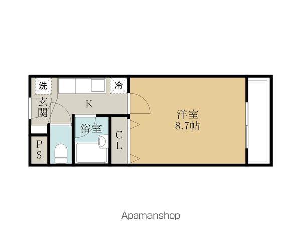 COLLECTION沼(1K/3階)の間取り写真