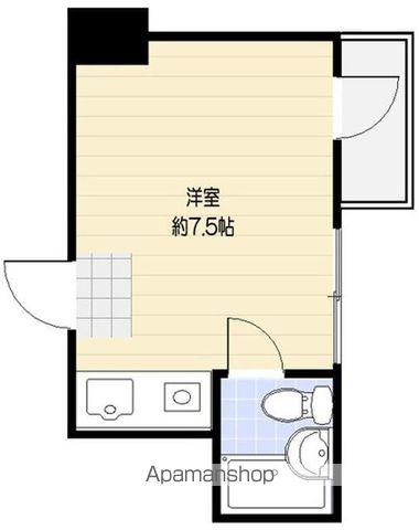 サンパレス新宿(ワンルーム/8階)の間取り写真
