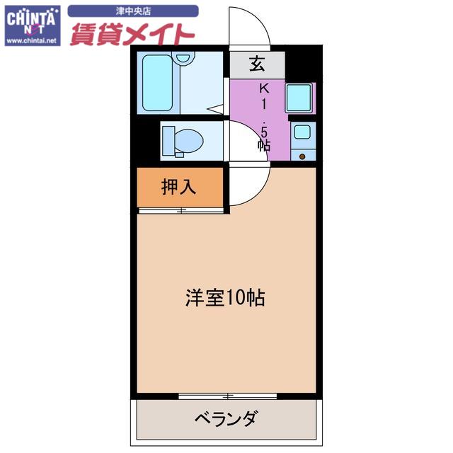 パレスショーワ(1K/2階)の間取り写真