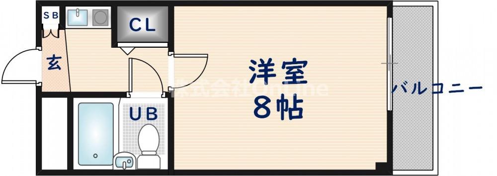 PALMIZIO花園II(1K/2階)の間取り写真