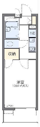 レオパレスエスペランサ(1K/3階)の間取り写真