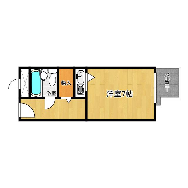 朝日プラザ心斎橋(ワンルーム/4階)の間取り写真