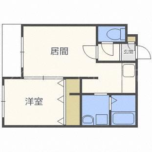 FEERIQUE (1LDK/4階)の間取り写真