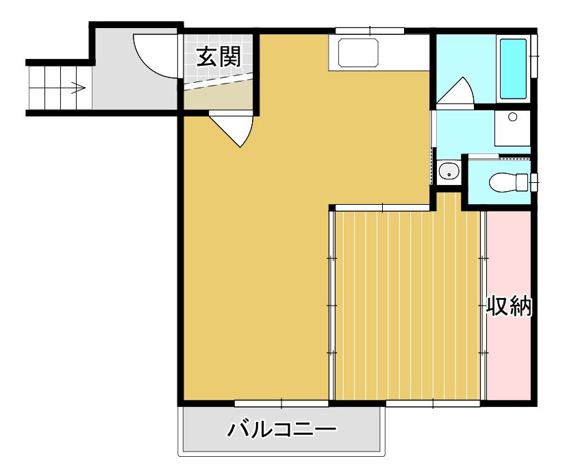 アートヒル(1LDK/2階)の間取り写真