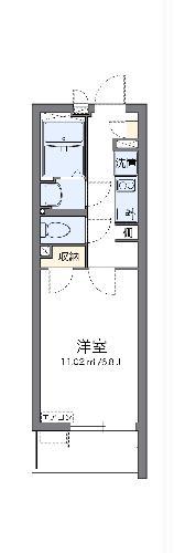 クレイノオリーブハウス ネオ(1K/1階)の間取り写真