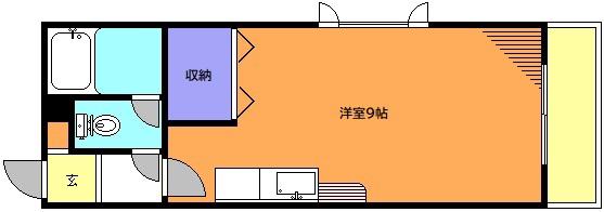 アールメゾン(ワンルーム/2階)の間取り写真