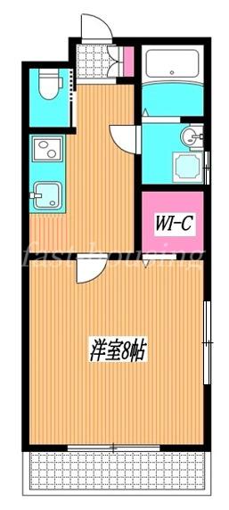 フレッサ三鷹(1K/2階)の間取り写真