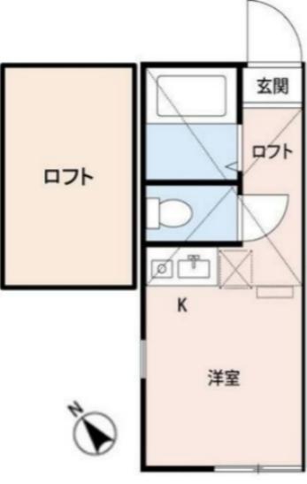 スマートレジデンス横須賀西(ワンルーム/1階)の間取り写真