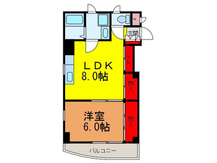 MTハウス(1LDK/2階)の間取り写真