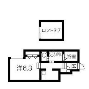あんしん宮川町(ワンルーム/2階)の間取り写真