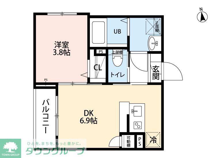 ROBOT HOME 新小岩(1DK/3階)の間取り写真