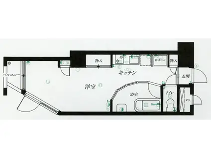 仙台リエゾン(ワンルーム/5階)の間取り写真