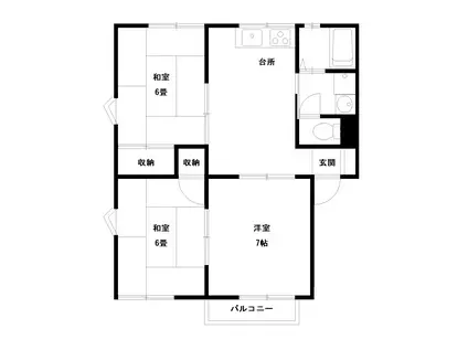 レジデンス88(3DK/1階)の間取り写真