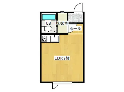フェリス(ワンルーム/1階)の間取り写真