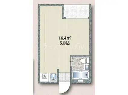 池島SAマンション(ワンルーム/2階)の間取り写真