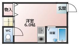 ビルシャナ上田(ワンルーム/2階)の間取り写真