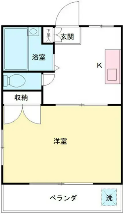 コーポ上山 3階階 間取り