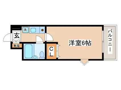 ダイアパレス神戸水木通弐番館(1K/7階)の間取り写真