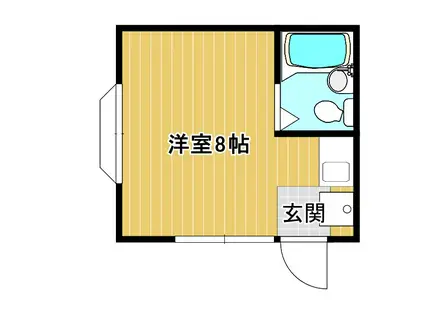 ハイツ古澤(ワンルーム/2階)の間取り写真