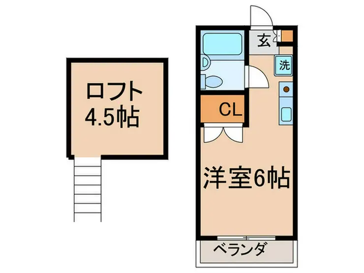 ジュネスひばり 1階階 間取り