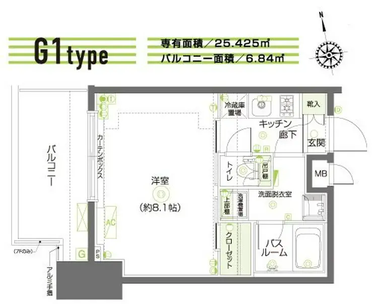 ZOOM調布 5階階 間取り