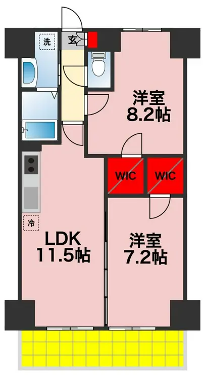 千葉ポートイースト 11階階 間取り