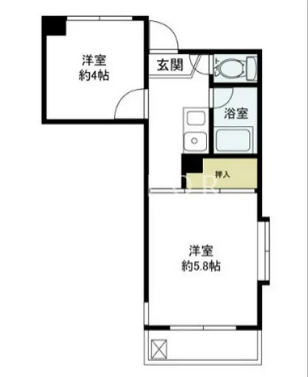 ユア南台 1階階 間取り