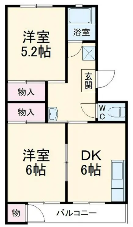 栄昇ハイツ 1階階 間取り