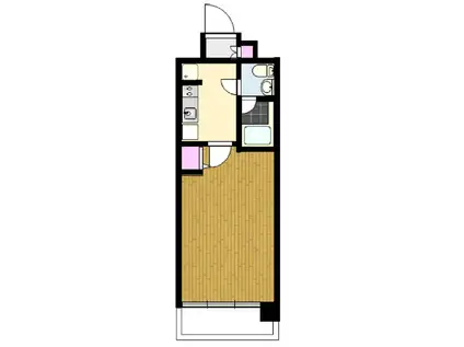 プレール・ドゥーク南品川(1K/4階)の間取り写真