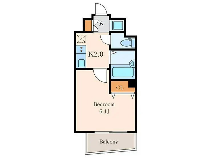 OLIO麻布十番 7階階 間取り