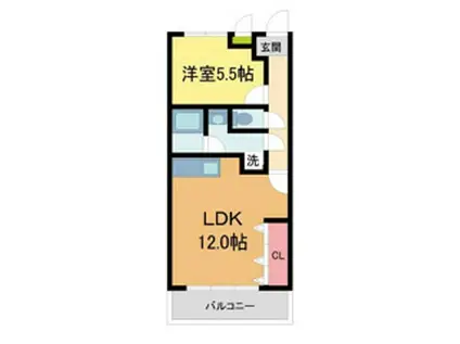 加藤マンション(1LDK/2階)の間取り写真