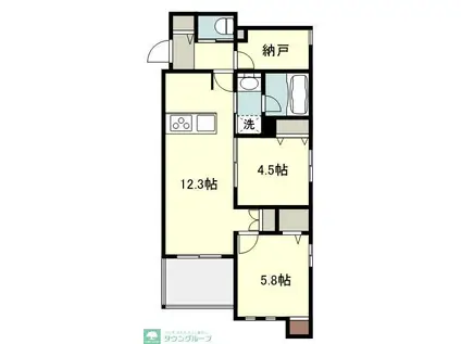 イースト SEDONA(2SLDK/2階)の間取り写真