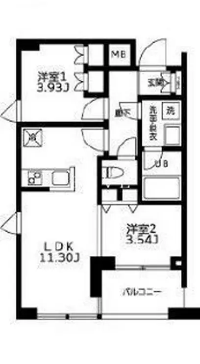 カーザビアンカ 7階階 間取り