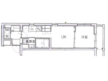 グランデュオ高田馬場クレスト(1LDK/3階)の間取り写真