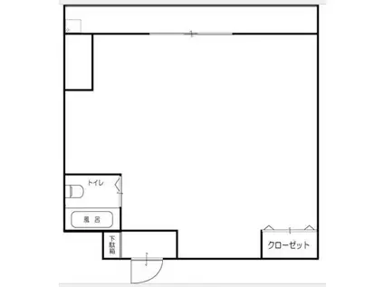 エンブレム清水(ワンルーム/3階)の間取り写真