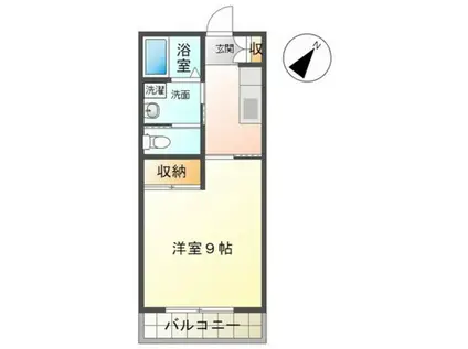 コーポなごみ(1K/1階)の間取り写真