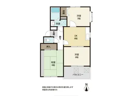 ビューバレー八潮(3DK/2階)の間取り写真