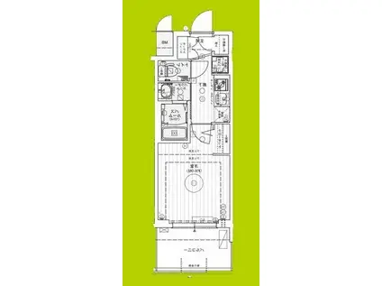 エステムコート難波ウエスト-SIDEIXレデント(1K/11階)の間取り写真