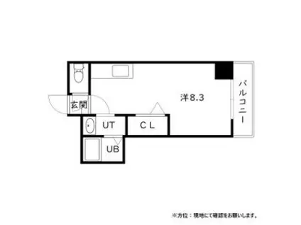 グランドサクセス(1K/3階)の間取り写真