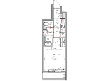 ユリカロゼ成増(1K/2階)の間取り写真