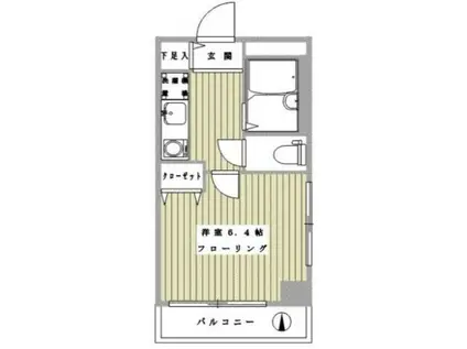 KEプラザ(1K/5階)の間取り写真
