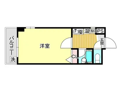 ルエメゾンロワール西公園III-2号館(1K/2階)の間取り写真