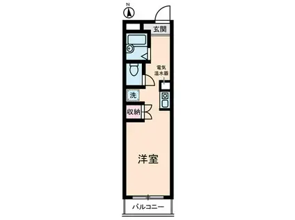 宮崎ビル(ワンルーム/8階)の間取り写真